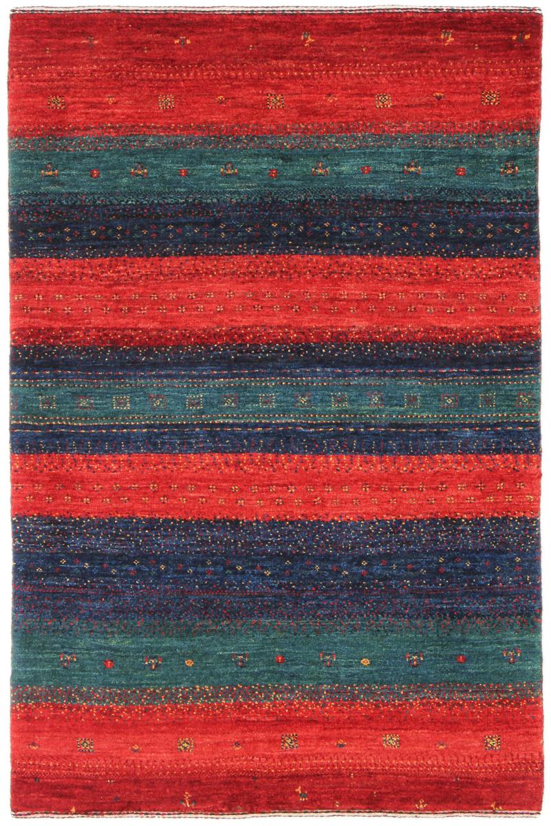 Tapis persan Persan Gabbeh Loribaft Atash 3'10"x2'7" 3'10"x2'7", Tapis persan Noué à la main