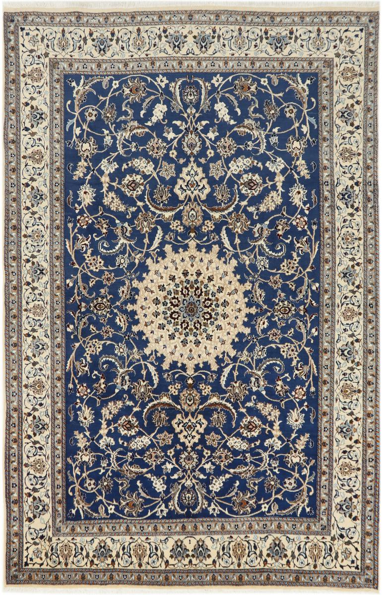 Tapis persan Naïn 9La 9'10"x6'6" 9'10"x6'6", Tapis persan Noué à la main