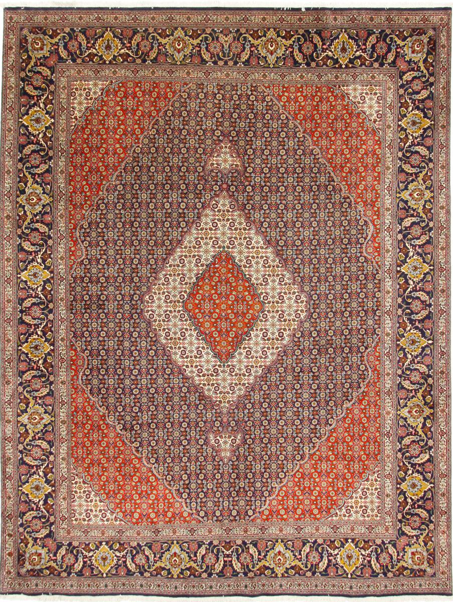 Persian Rug Tabriz 50Raj 12'6"x9'7" 12'6"x9'7", Persian Rug Knotted by hand