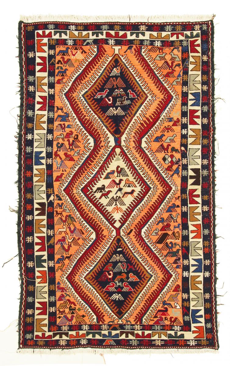  ペルシャ絨毯 キリム Fars 200x115 200x115,  ペルシャ絨毯 手織り