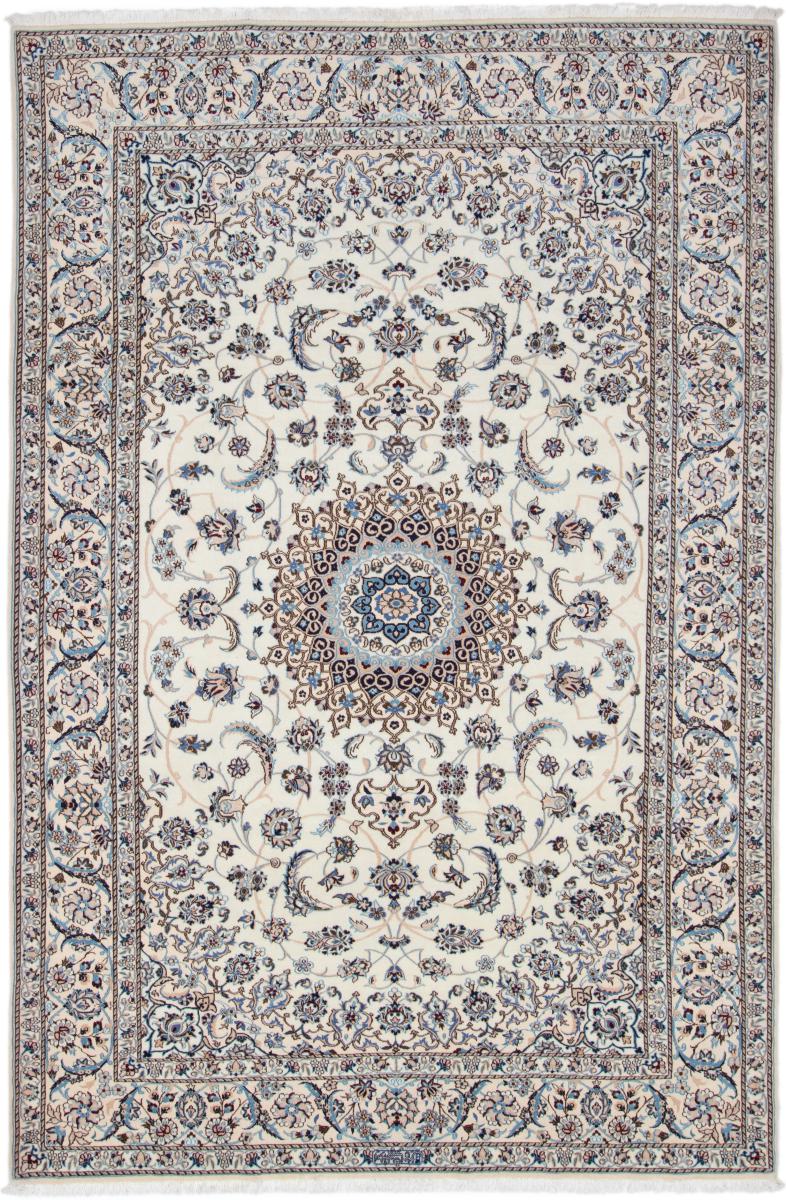 Tapis persan Naïn 9La 9'11"x6'6" 9'11"x6'6", Tapis persan Noué à la main