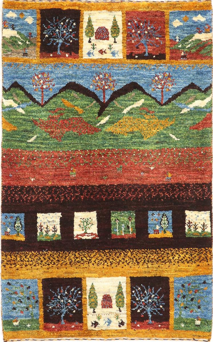 Perzisch tapijt Perzisch Gabbeh Loribaft Nature 100x63 100x63, Perzisch tapijt Handgeknoopte