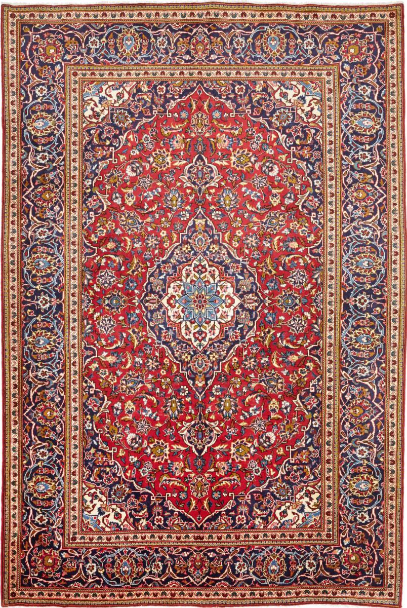 Tapis persan Kashan 302x199 302x199, Tapis persan Noué à la main