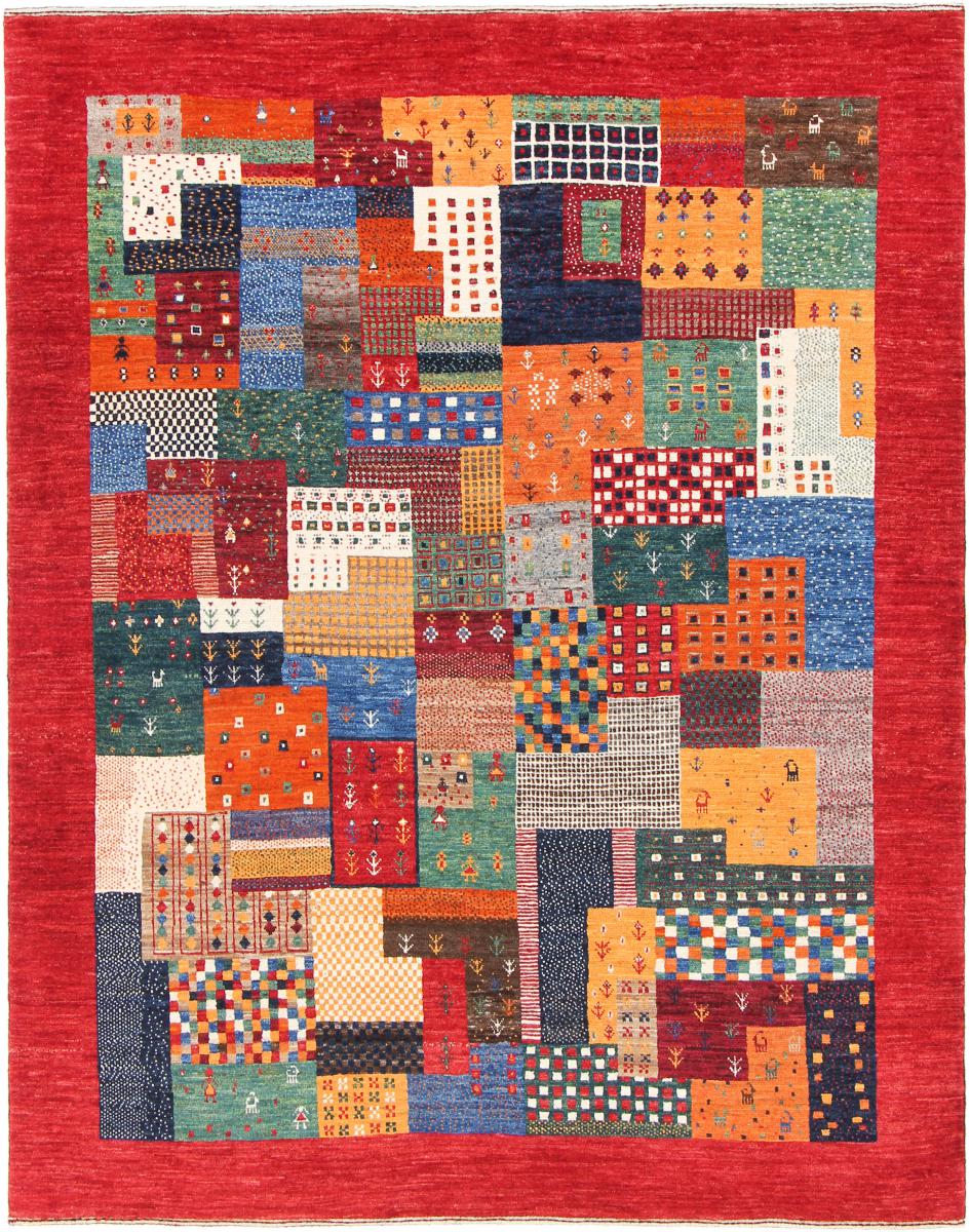Perzisch tapijt Perzisch Gabbeh Loribaft Nowbaft 6'3"x5'1" 6'3"x5'1", Perzisch tapijt Handgeknoopte