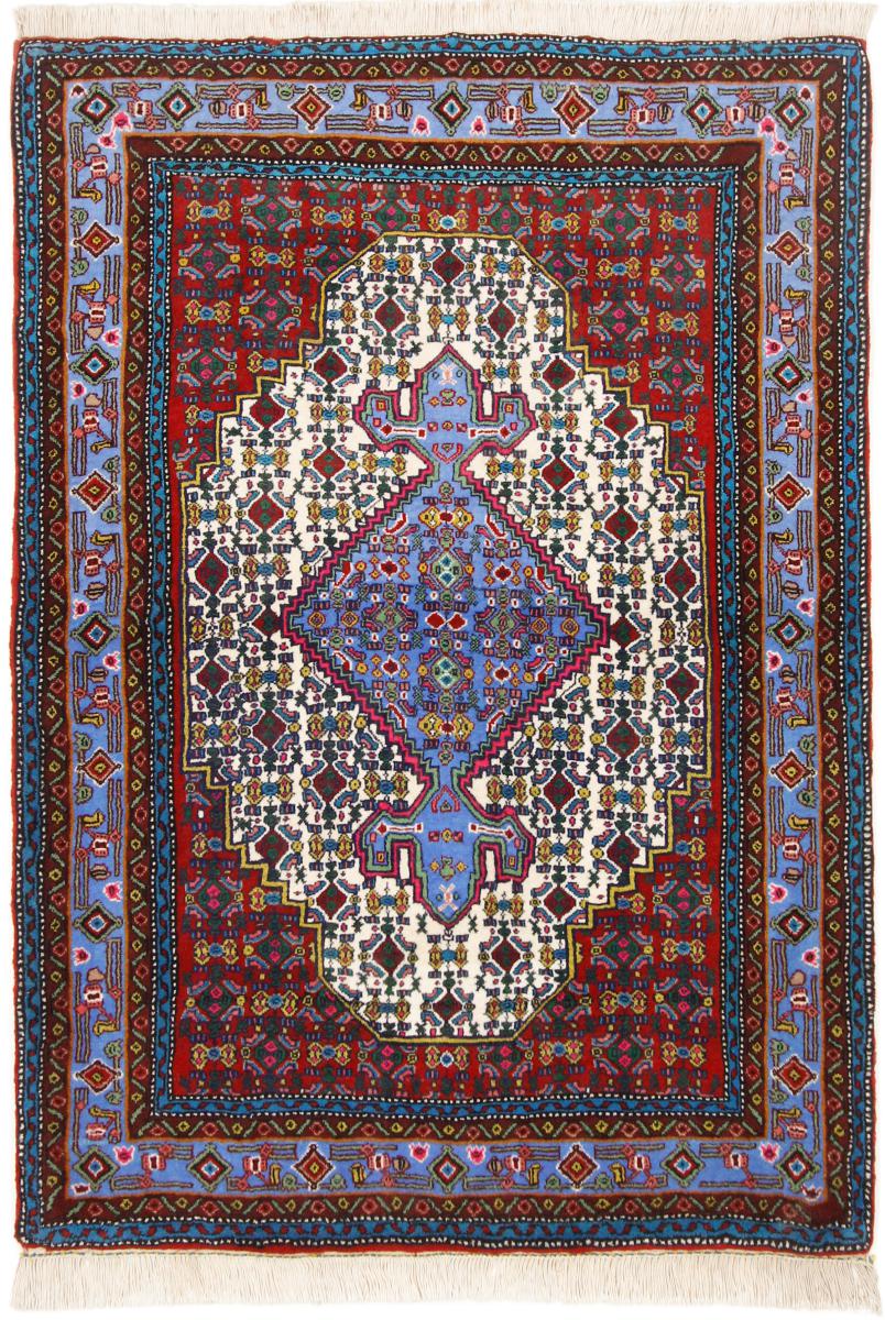 Persian Rug Senneh 4'9"x3'5" 4'9"x3'5", Persian Rug Knotted by hand