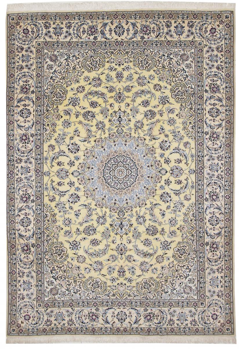 Tapis persan Naïn 9La 9'6"x6'8" 9'6"x6'8", Tapis persan Noué à la main