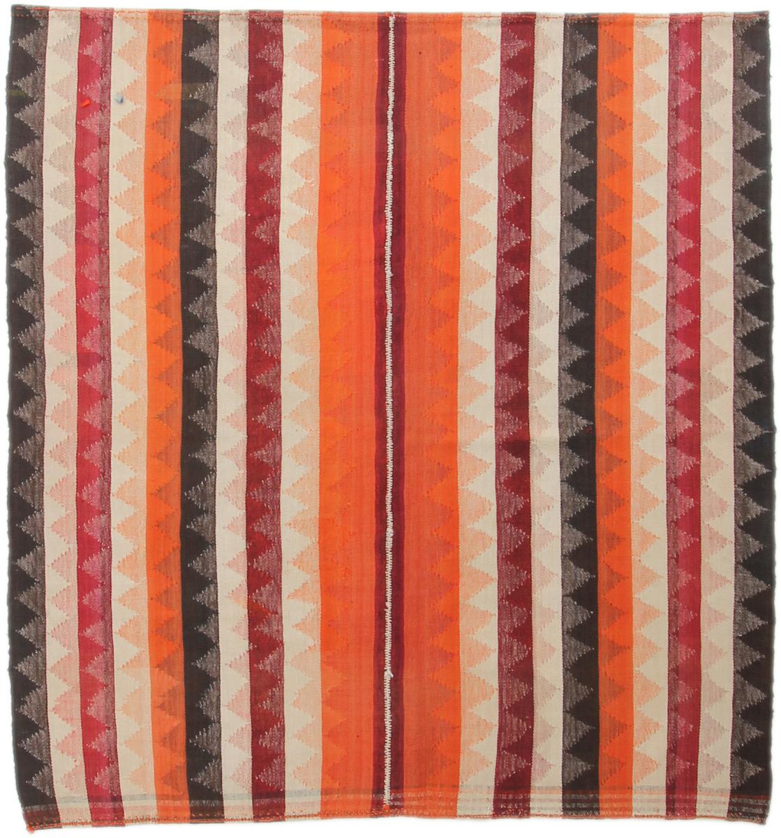 Tapis persan Kilim Fars Antique 149x147 149x147, Tapis persan Tissé à la main