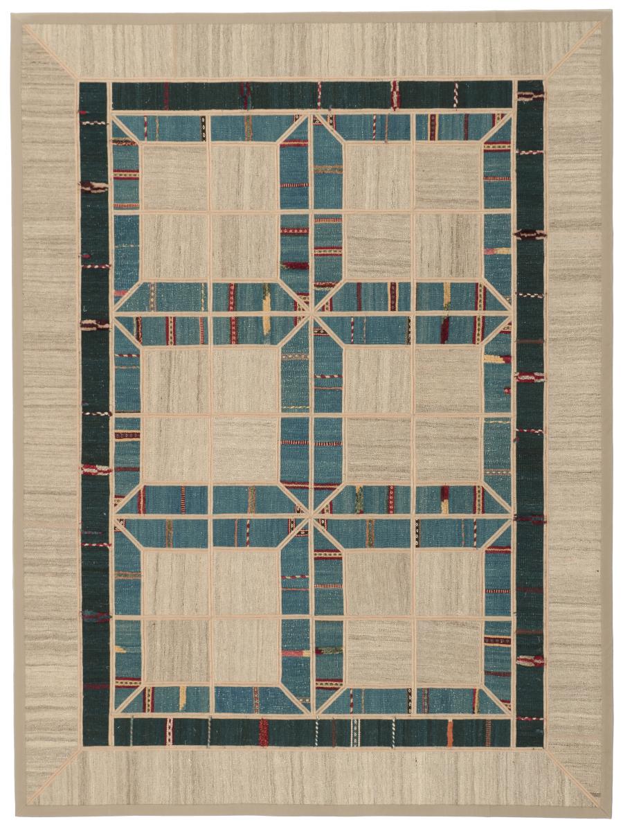 Persian Rug Kilim Patchwork 7'9"x5'10" 7'9"x5'10", Persian Rug Woven by hand
