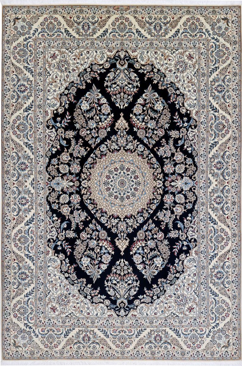 Persian Rug Nain 6La 9'9"x6'5" 9'9"x6'5", Persian Rug Knotted by hand