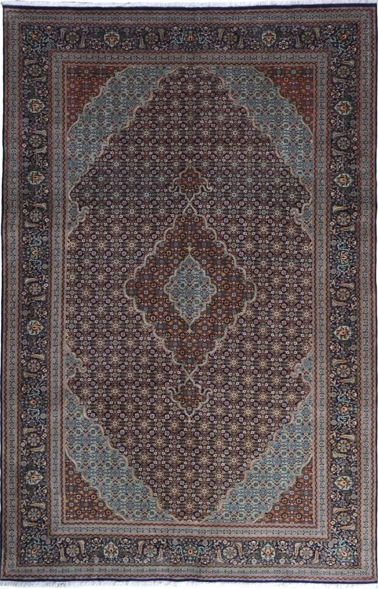 Persian Rug Tabriz 50Raj 9'10"x6'6" 9'10"x6'6", Persian Rug Knotted by hand