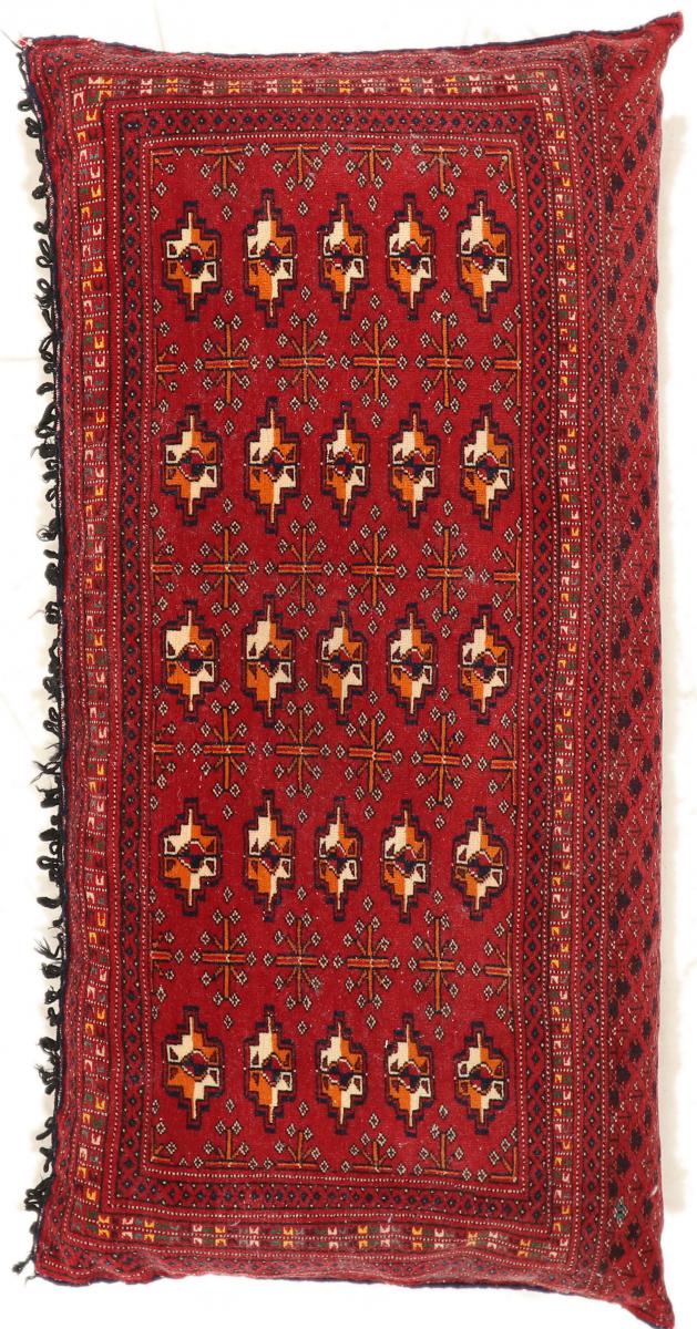 Persian Rug Turkaman 4'4"x2'1" 4'4"x2'1", Persian Rug Knotted by hand
