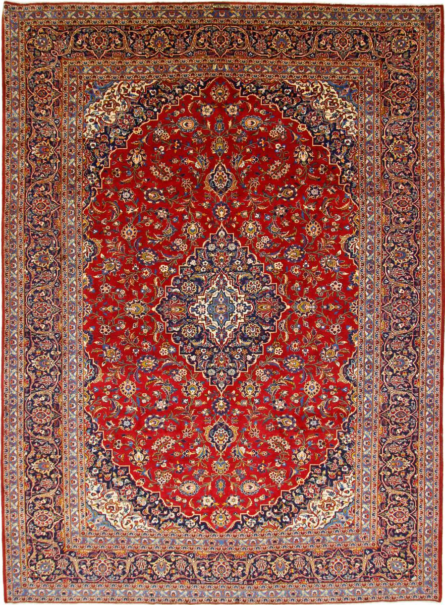 Tapis persan Kashan Kork 385x277 385x277, Tapis persan Noué à la main