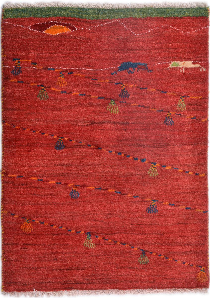 Tapis persan Persan Gabbeh Loribaft 87x66 87x66, Tapis persan Noué à la main