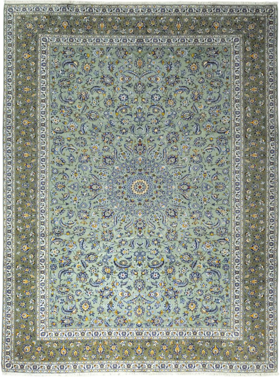 Persian Rug Keshan 12'11"x9'10" 12'11"x9'10", Persian Rug Knotted by hand