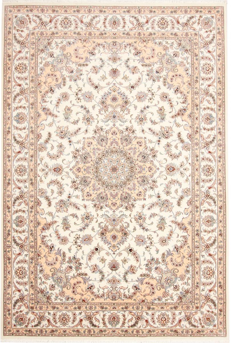 Persian Rug Tabriz Designer 9'7"x6'6" 9'7"x6'6", Persian Rug Knotted by hand