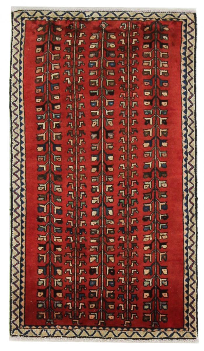 Tapis persan Abadeh 104x58 104x58, Tapis persan Noué à la main