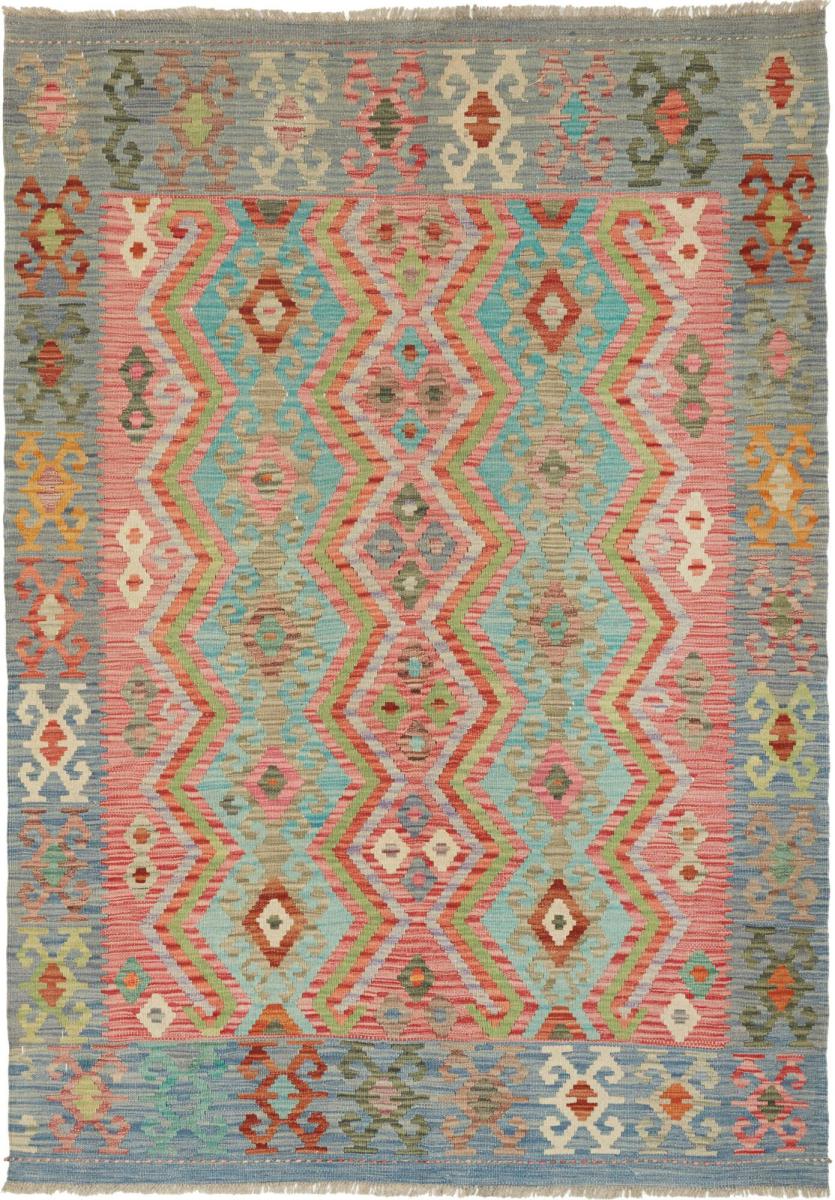 Alfombra afgana Kilim Afghan 6'0"x4'2" 6'0"x4'2", Alfombra persa Tejido a mano