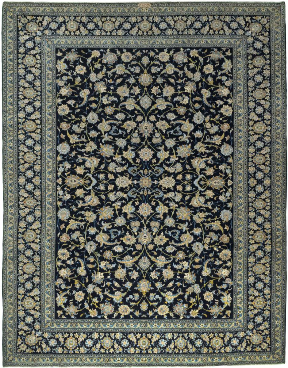 Tapis persan Kashan 396x311 396x311, Tapis persan Noué à la main