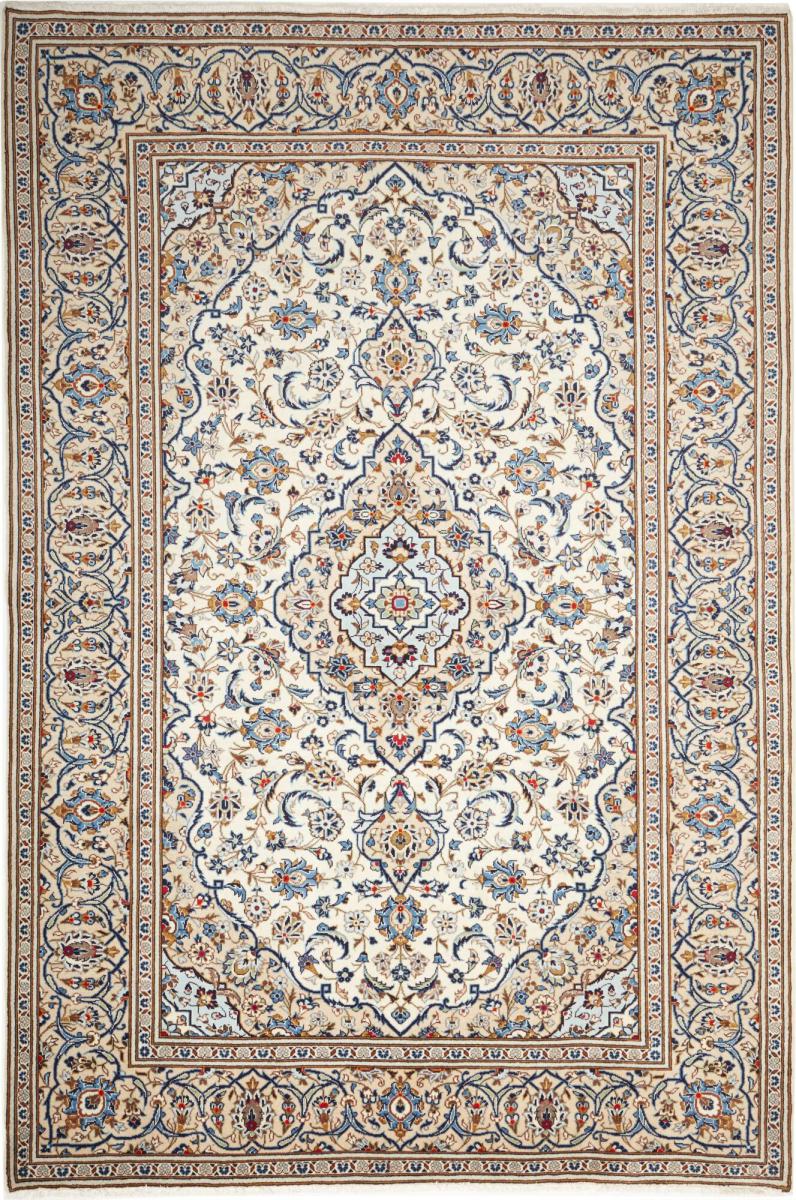 Persian Rug Keshan 9'8"x6'6" 9'8"x6'6", Persian Rug Knotted by hand