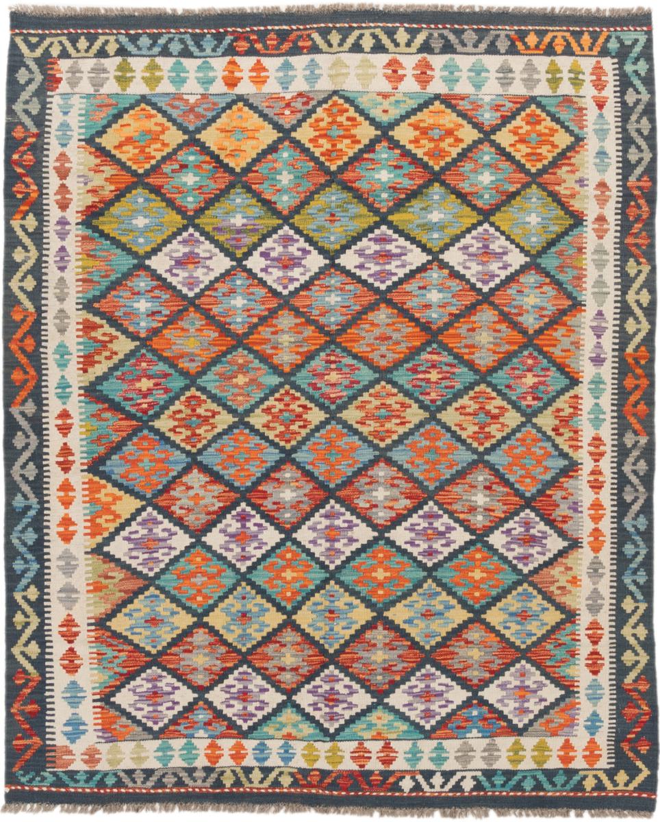 Tappeto Afgano Kilim Afghan 196x156 196x156, Tappeto persiano Tessuto a mano