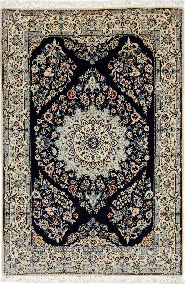 Persian Rug Nain 6La 4'8"x3'2" 4'8"x3'2", Persian Rug Knotted by hand
