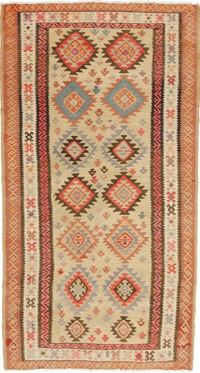 Persisk tæppe Kelim Fars Azerbaijan Antikke 294x159 294x159, Persisk tæppe Håndvævet