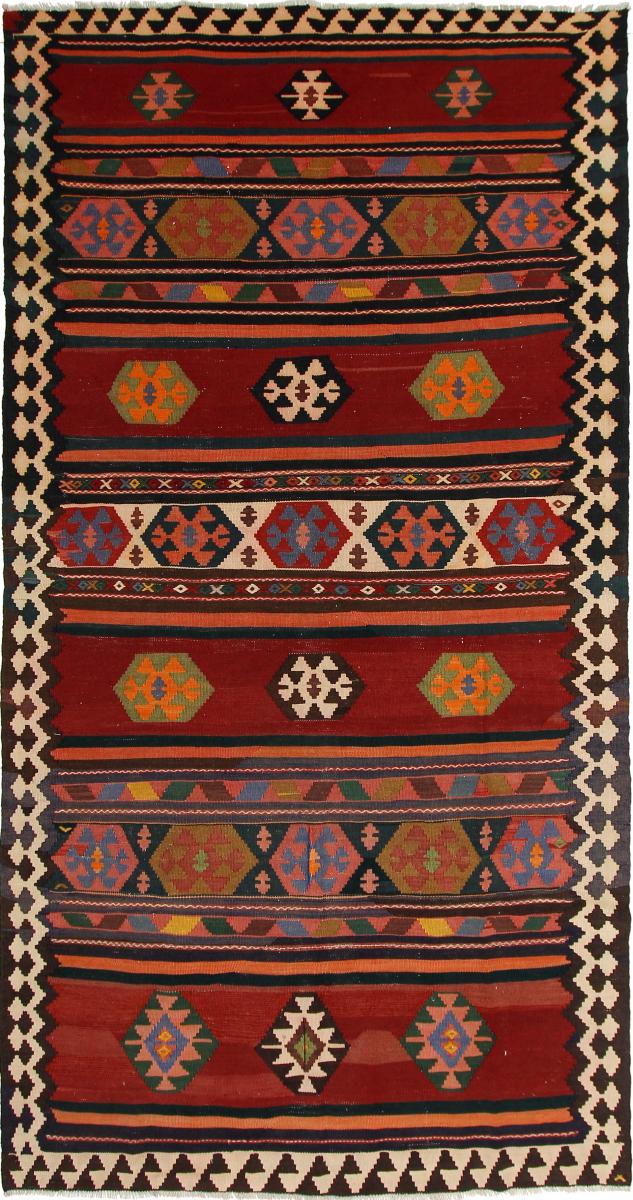Persisk teppe Kelim Fars Azerbaijan Antikke 337x178 337x178, Persisk teppe Handwoven 