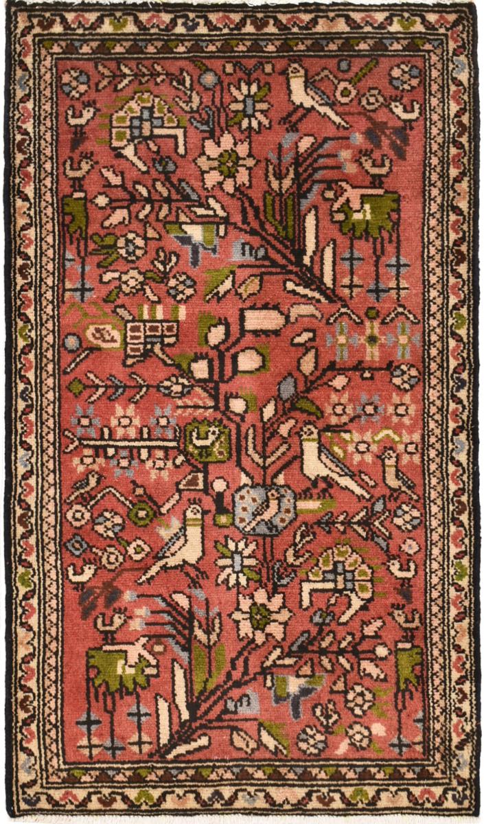 Persian Rug Hamadan 93x53 93x53, Persian Rug Knotted by hand
