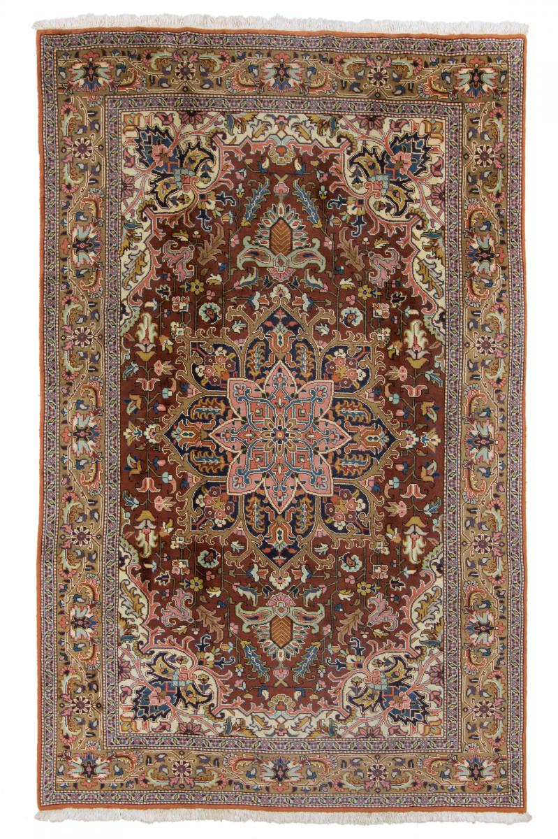 Tapis persan Heriz 10'0"x6'5" 10'0"x6'5", Tapis persan Noué à la main