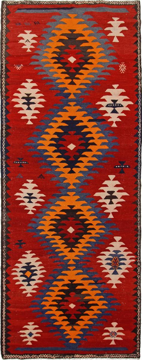  ペルシャ絨毯 キリム Fars Azerbaijan アンティーク 414x164 414x164,  ペルシャ絨毯 手織り