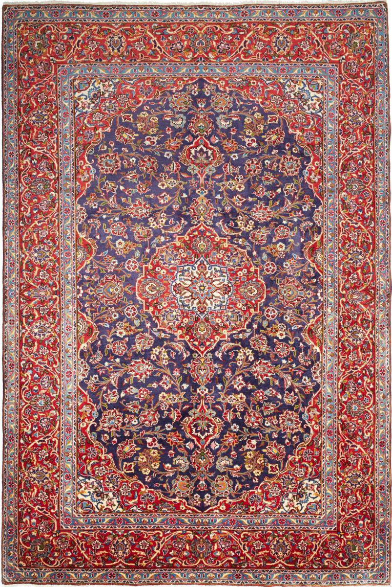 Persian Rug Keshan 9'10"x7'0" 9'10"x7'0", Persian Rug Knotted by hand