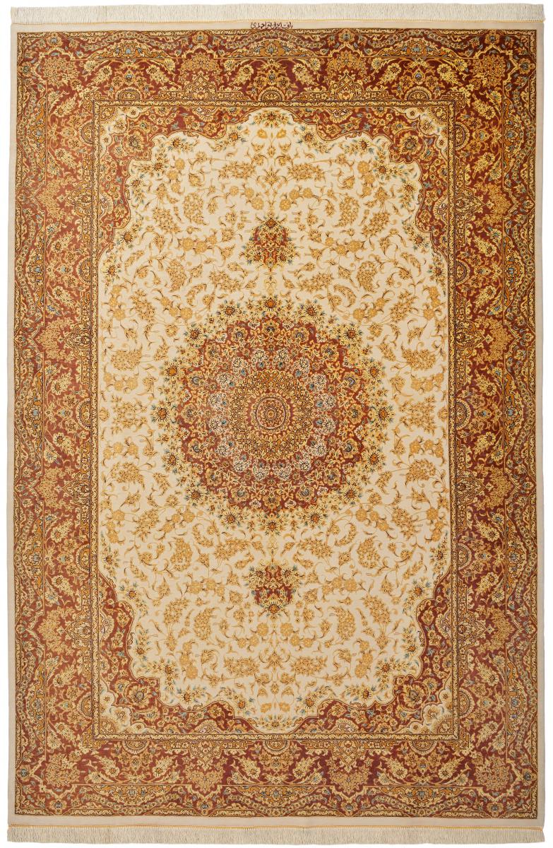 Persian Rug Qum Silk 242x161 242x161, Persian Rug Knotted by hand