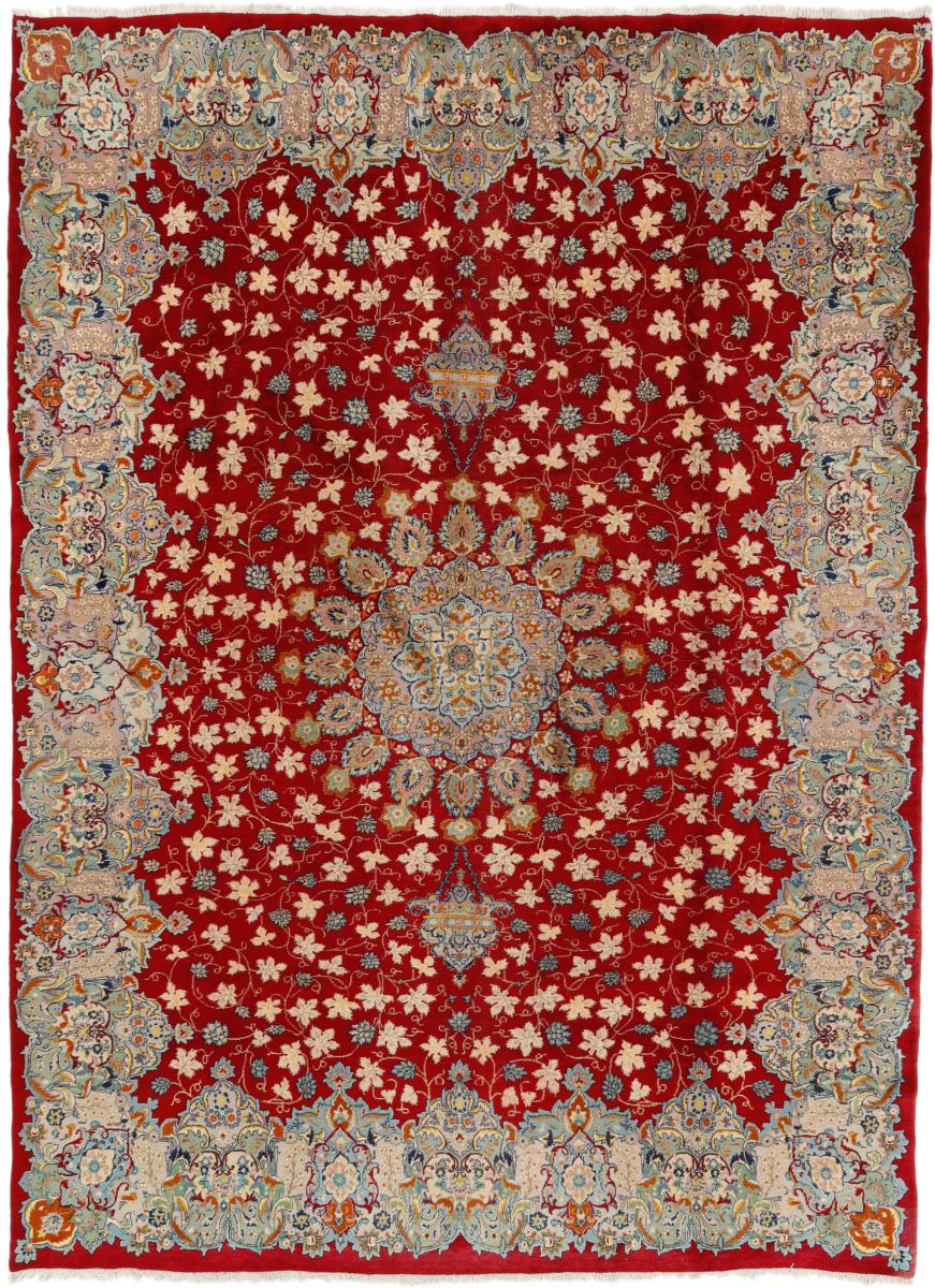 Persian Rug Keshan 12'11"x9'9" 12'11"x9'9", Persian Rug Knotted by hand
