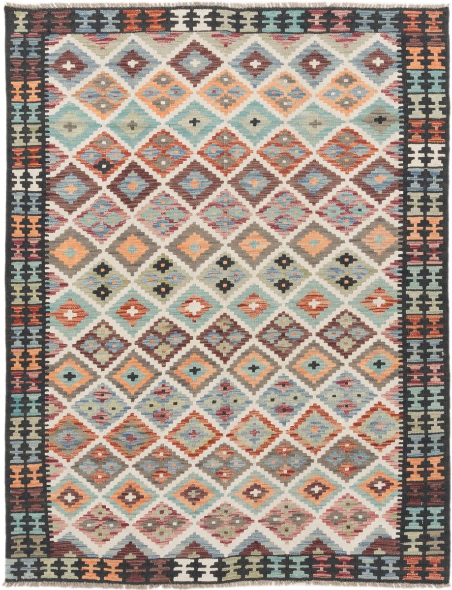 Afghanska mattan Kilim Afghan 198x153 198x153, Persisk matta handvävd 