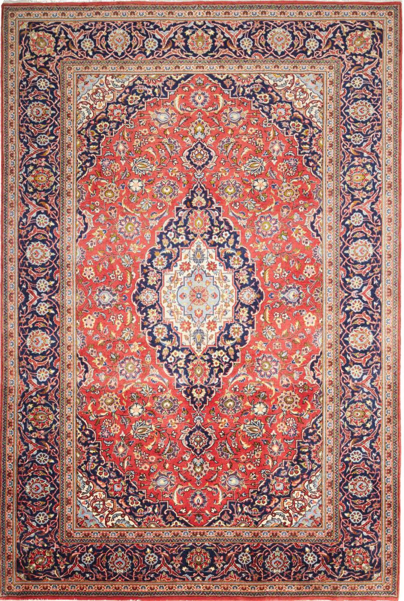 Persian Rug Keshan 9'11"x6'8" 9'11"x6'8", Persian Rug Knotted by hand