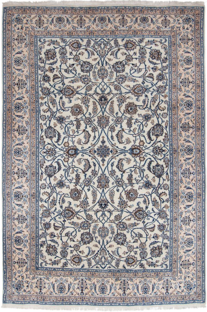 Tapis persan Naïn 9La 9'7"x6'4" 9'7"x6'4", Tapis persan Noué à la main