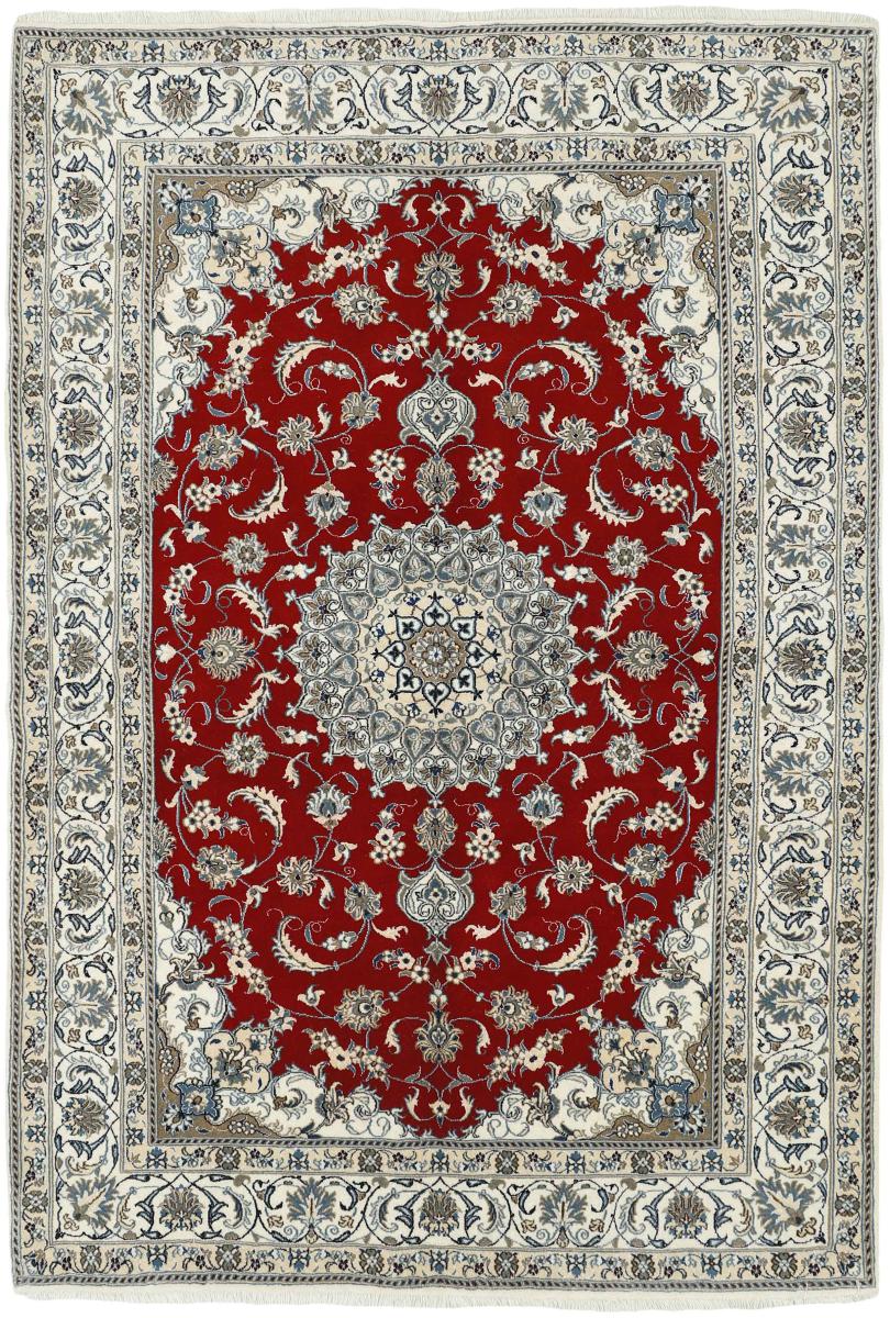 Persian Rug Nain Kaschmar 9'9"x6'9" 9'9"x6'9", Persian Rug Knotted by hand