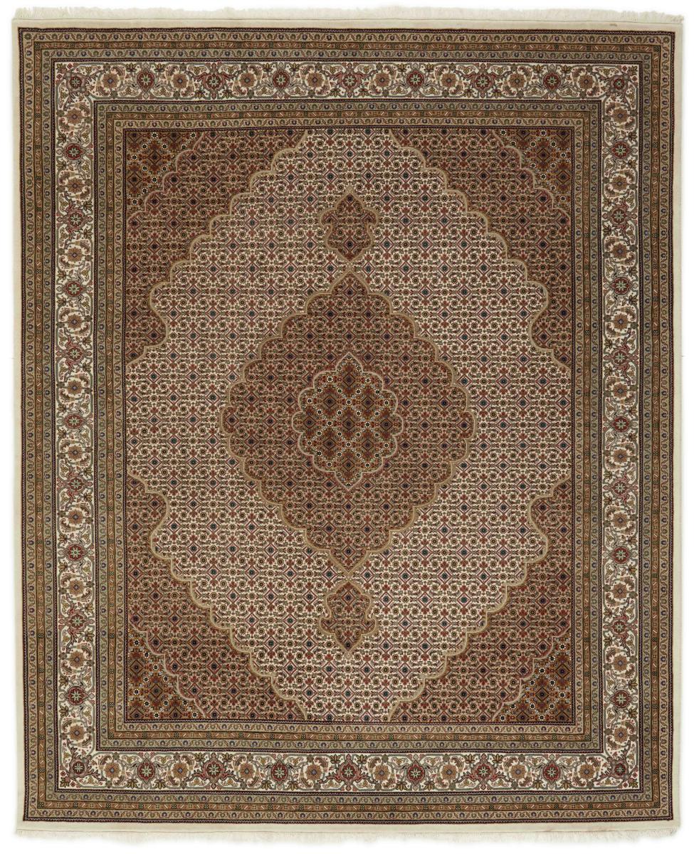Indisk tæppe Indo Tabriz 302x249 302x249, Persisk tæppe Knyttet i hånden