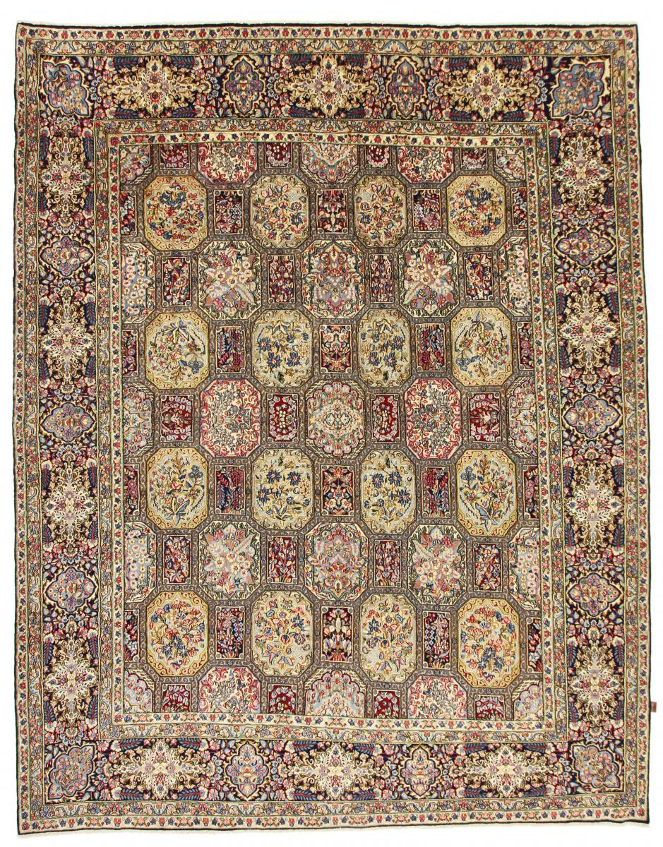 Persian Rug Kerman 12'11"x10'1" 12'11"x10'1", Persian Rug Knotted by hand