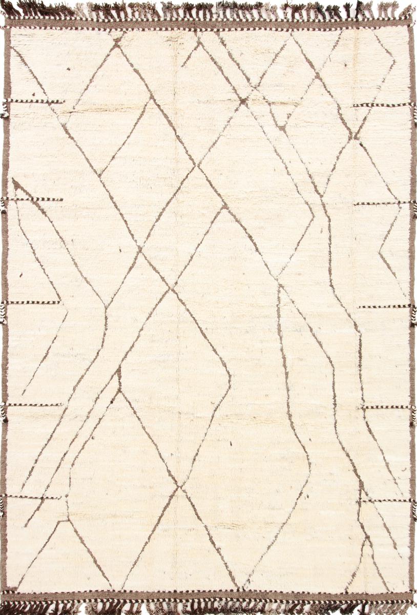 アフガンカーペット Berber Maroccan Atlas 10'0"x7'1" 10'0"x7'1",  ペルシャ絨毯 手織り