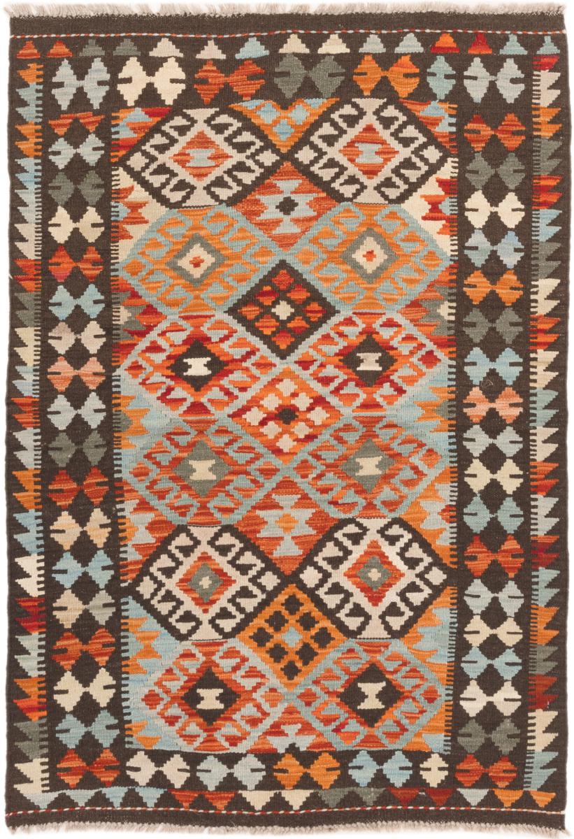 Tapis afghan Kilim Afghan 140x99 140x99, Tapis persan Tissé à la main