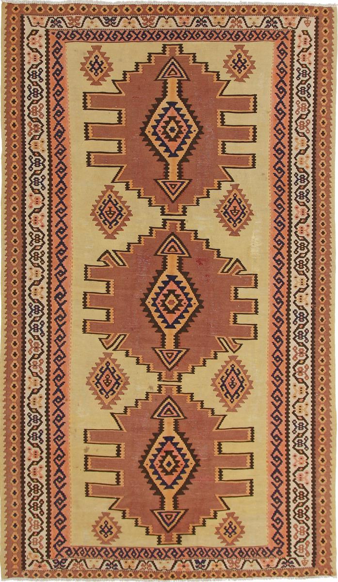 Persian Rug Kilim Fars Azerbaijan Antique 10'0"x5'10" 10'0"x5'10", Persian Rug Woven by hand