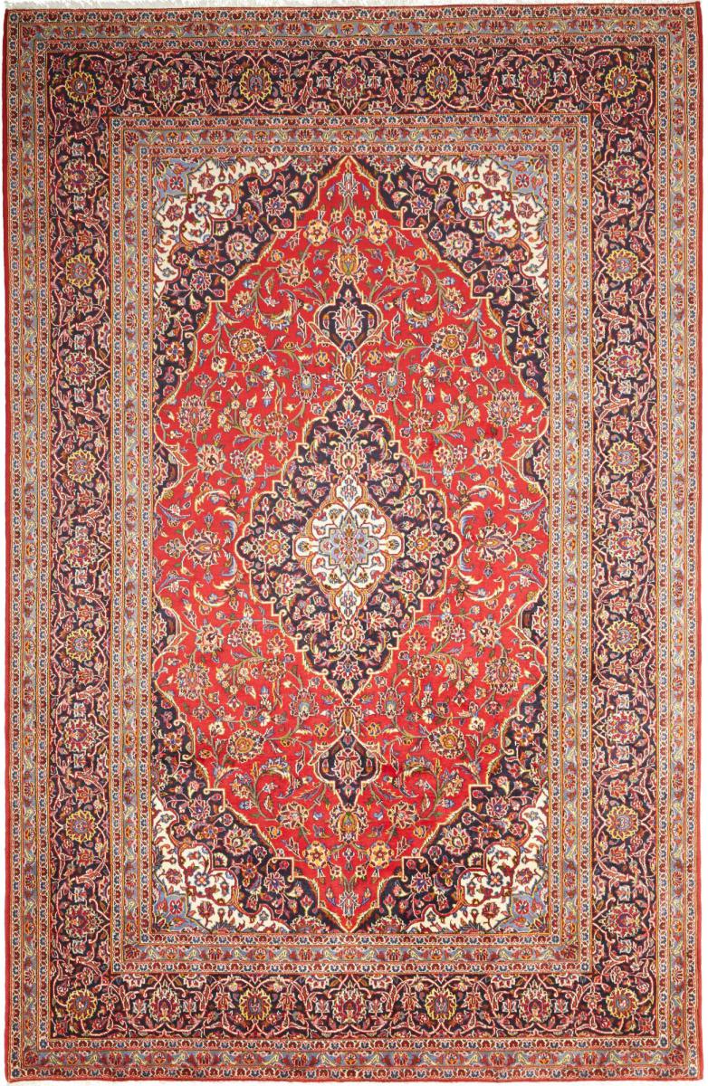 Tapis persan Kashan 313x199 313x199, Tapis persan Noué à la main