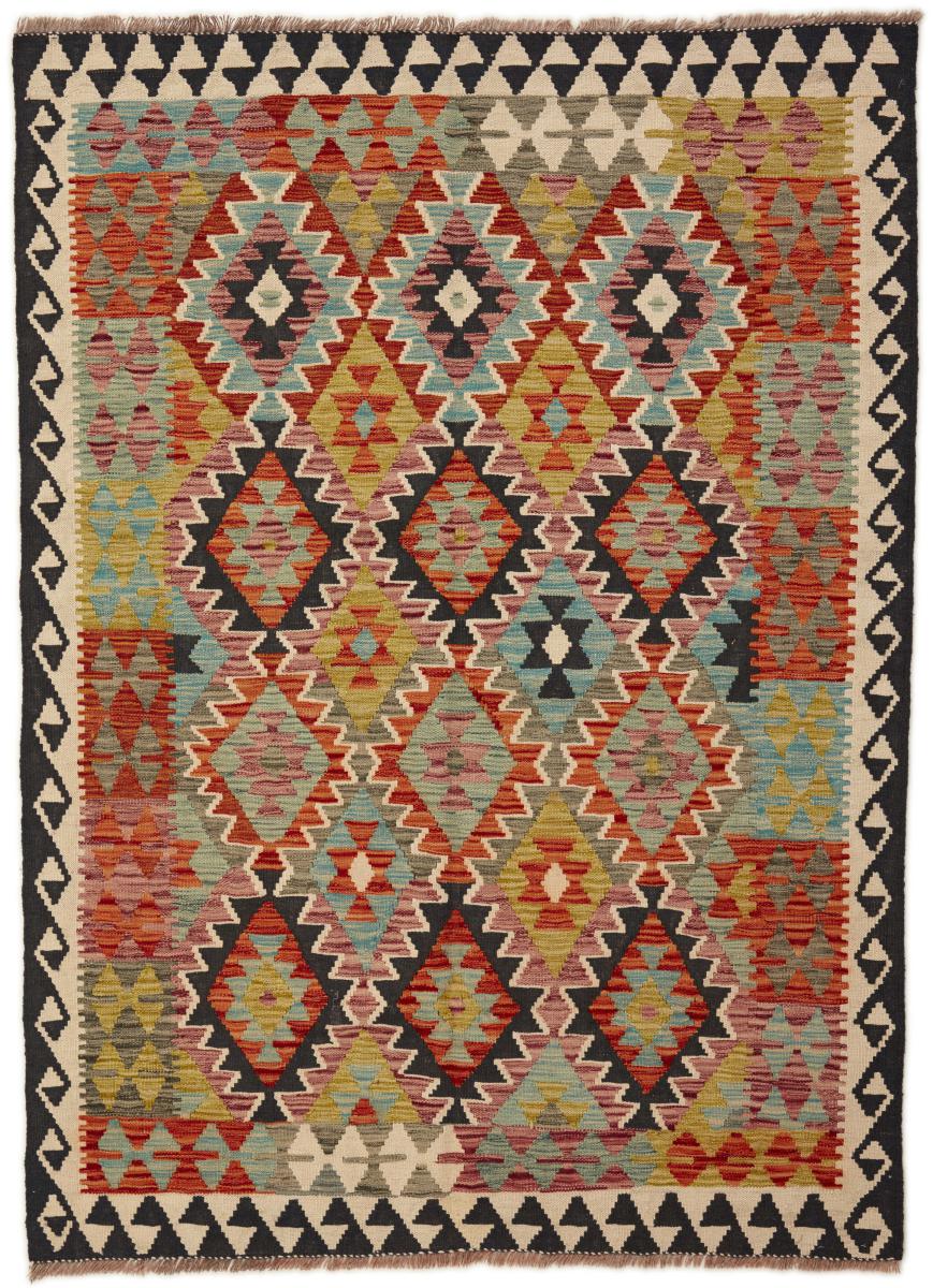 Tapis afghan Kilim Afghan 209x150 209x150, Tapis persan Tissé à la main