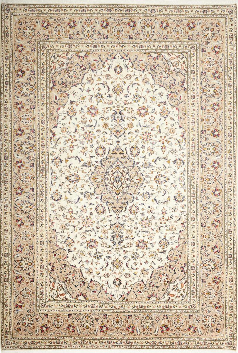 Persian Rug Keshan 9'10"x6'9" 9'10"x6'9", Persian Rug Knotted by hand