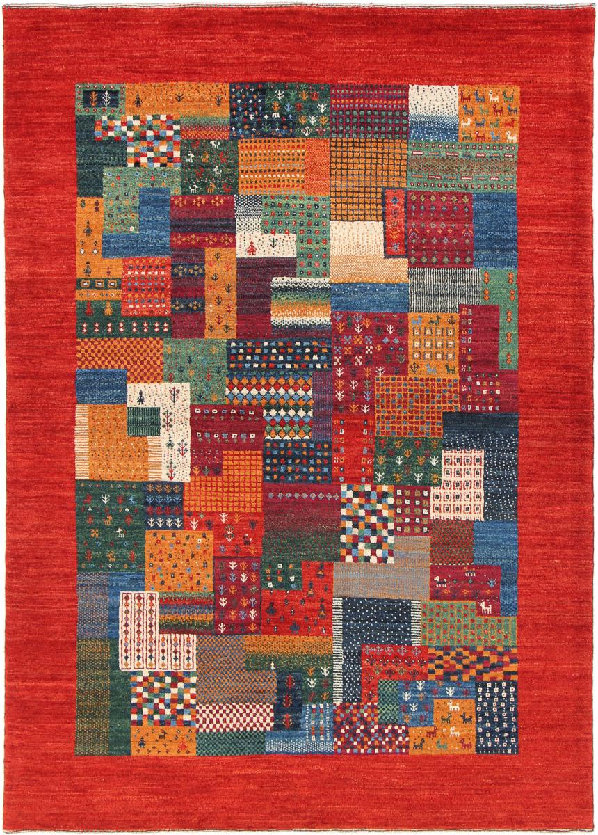 Perzisch tapijt Perzisch Gabbeh Loribaft Nowbaft 6'8"x4'9" 6'8"x4'9", Perzisch tapijt Handgeknoopte