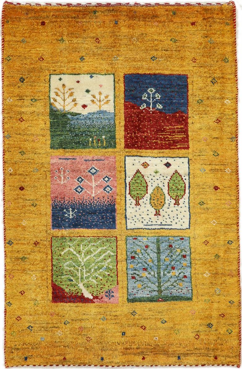 Perzisch tapijt Perzisch Gabbeh Loribaft Nature 93x60 93x60, Perzisch tapijt Handgeknoopte