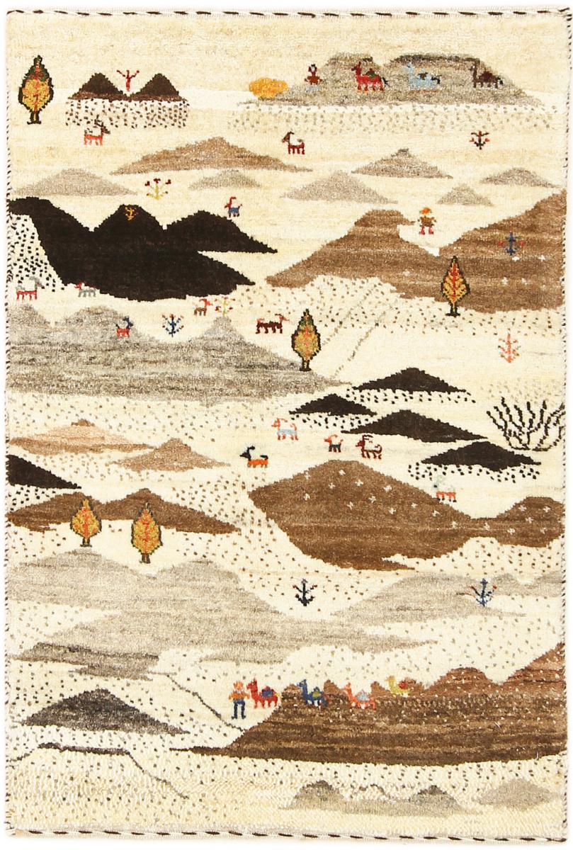 Tappeto persiano Persia Gabbeh Loribaft Nature 2'11"x2'0" 2'11"x2'0", Tappeto persiano Annodato a mano