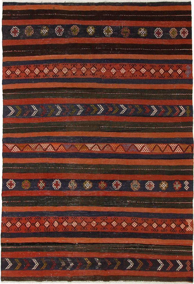 Persisk matta Kilim Fars Azerbajdzjan Antik 232x157 232x157, Persisk matta handvävd 