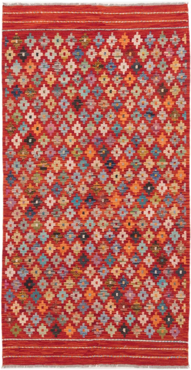 Afghanska mattan Kilim Afghan 203x106 203x106, Persisk matta handvävd 